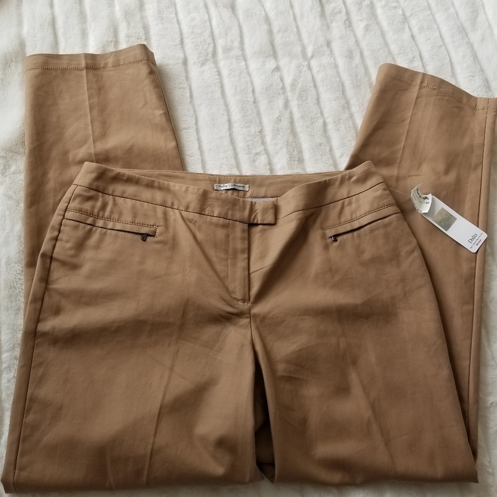 Dalia Dark Khaki Modern Chino Pants